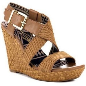 Jessica Simpson Catskill Cedar Wedge Sandal Heel size 6.5